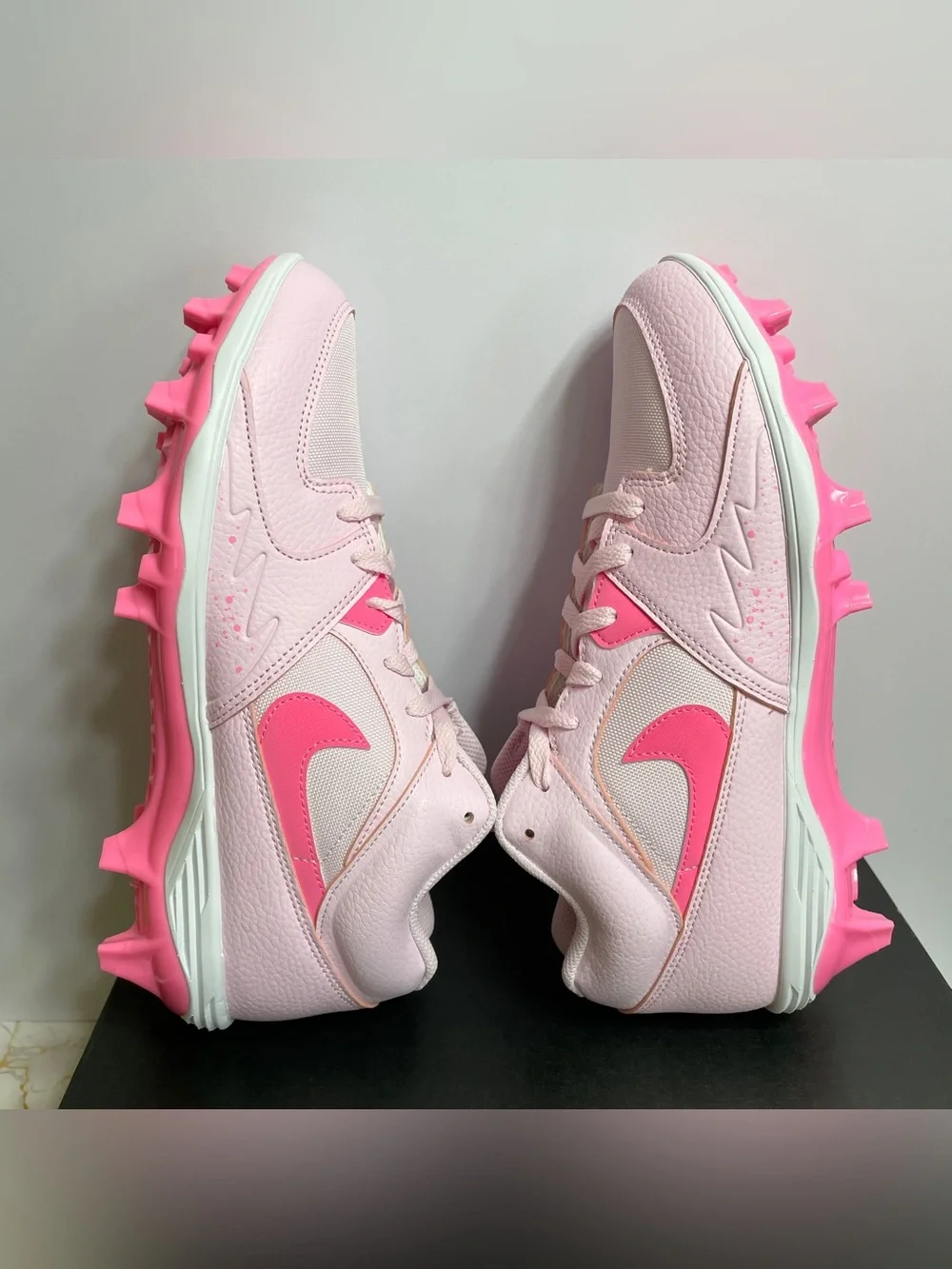 Nike Air Jordan Stadium 90 Low TD Football Cleats Sizes 11 & 15 Pink HQ0210-600